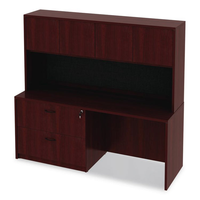 Alera Valencia Series Lateral File, 2 Legal/Letter-Size File Drawers, Mahogany, 34" x 22.75" x 29.5"