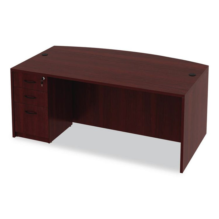 Alera Valencia Series Full Pedestal File, Left/Right, 3-Drawers: Box/Box/File, Legal/Letter, Mahogany, 15.63" x 20.5" x 28.5"
