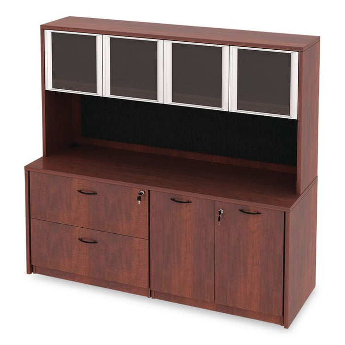Alera Valencia Series Storage Cabinet, 34.13w x 22.78d x 29h, Medium Cherry