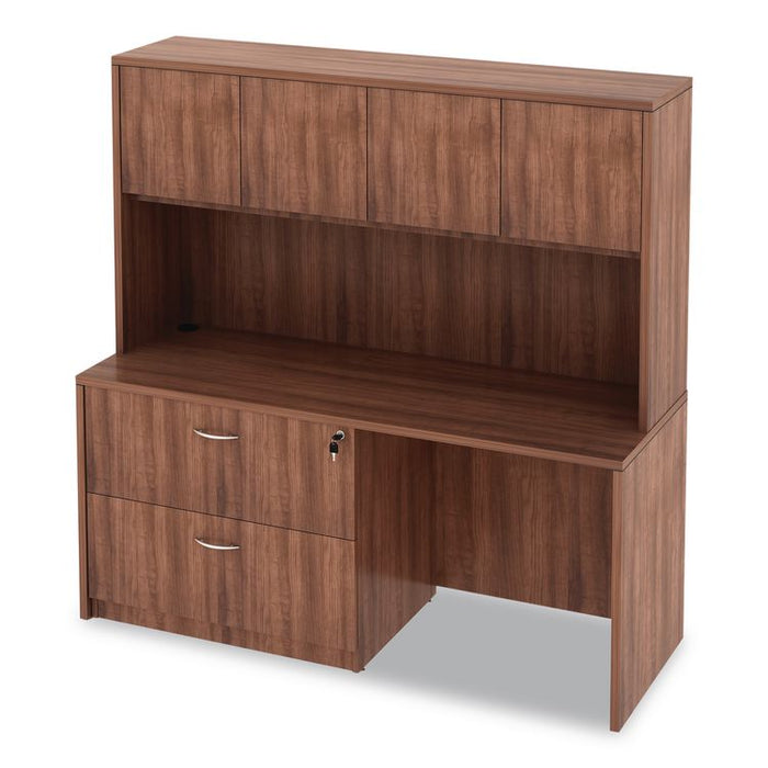 Alera Valencia Series Credenza Shell, 65w x 23.63d x 29.5h, Modern Walnut