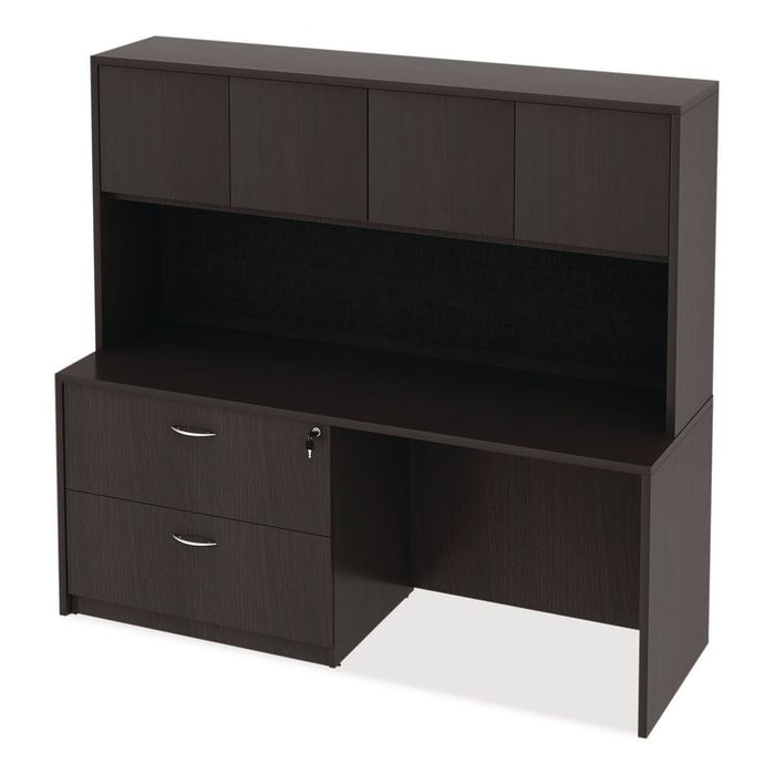 Alera Valencia Series Credenza Shell, 70.88w x 23.63d x 29.5h, Espresso