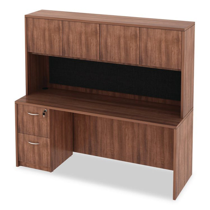 Alera Valencia Series Credenza Shell, 70.88w x 23.63d x 29.5h, Modern Walnut