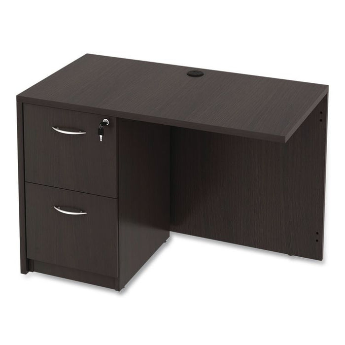 Alera Valencia Series Reversible Return/Bridge Shell, 42w x 23.63d x 29.5, Espresso