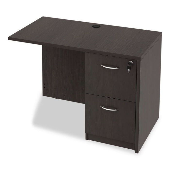 Alera Valencia Series Reversible Return/Bridge Shell, 42w x 23.63d x 29.5, Espresso