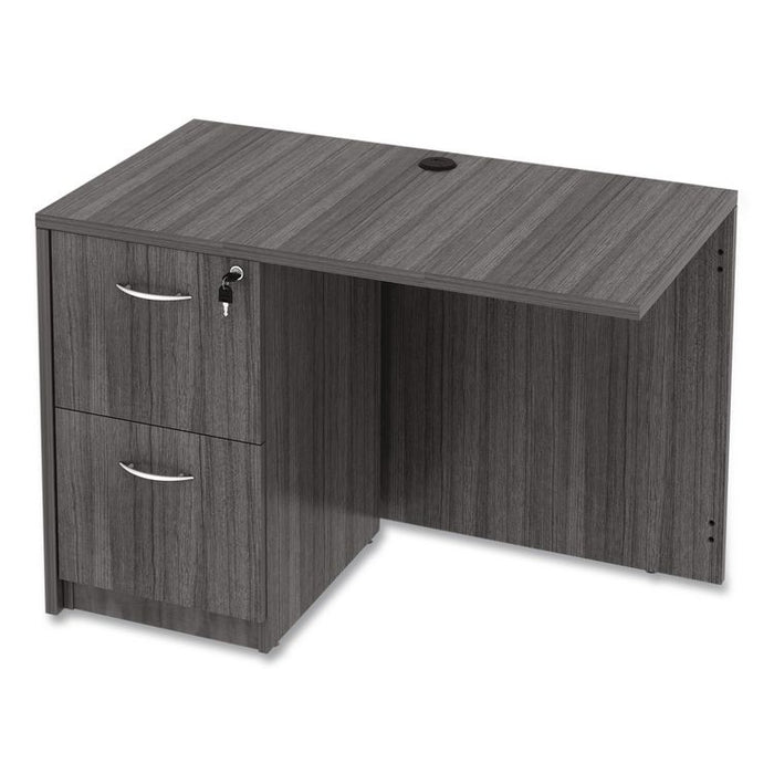 Alera Valencia Series Reversible Return/Bridge Shell, 42w x 23.63d x 29.5h, Gray