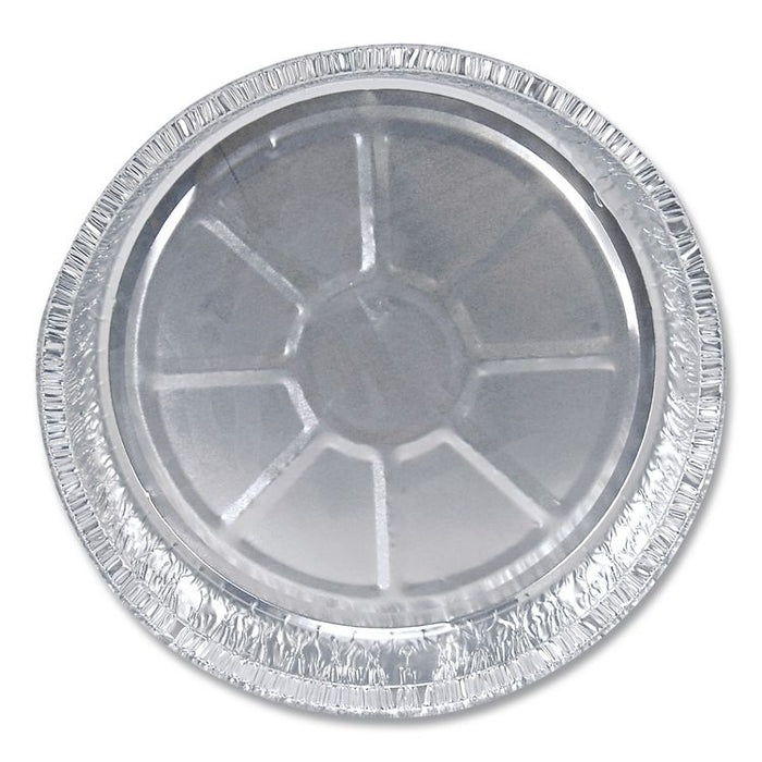 Round Aluminum Container, 24 oz, 7" Diameter, Silver, 500/Carton
