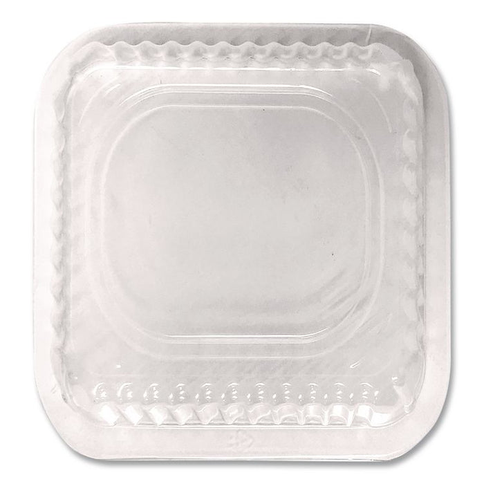 Plastic Dome Lid, 8.25 x 8.25 x 1.5, Clear, 500/Carton