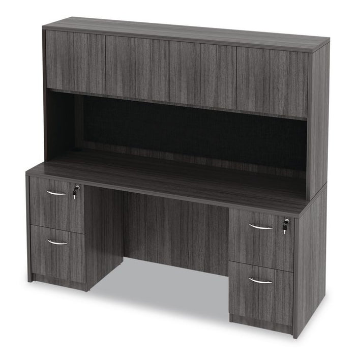 Alera Valencia Series Credenza Shell, 70.88w x 23.63d x 29.5h, Gray