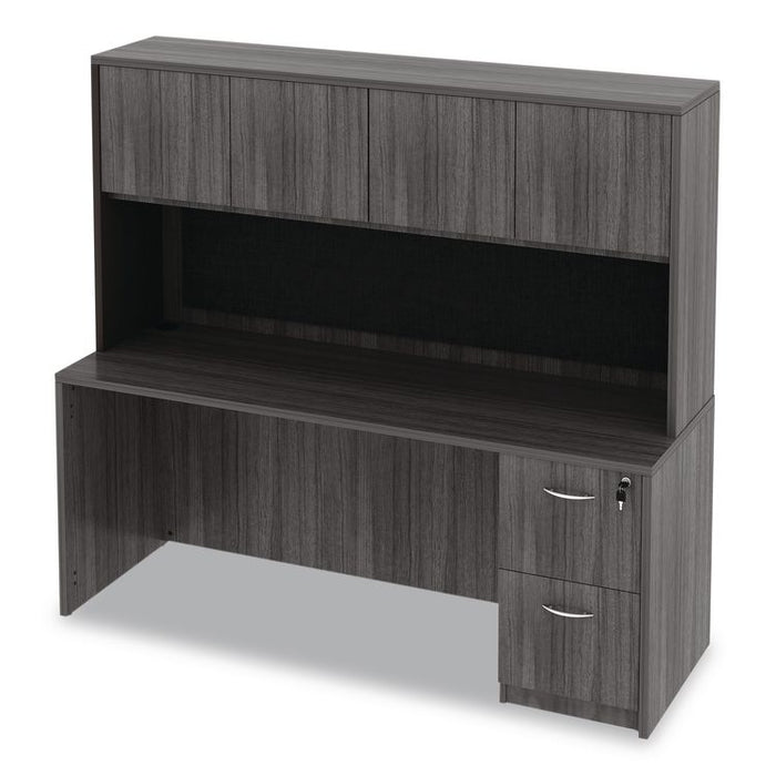 Alera Valencia Series Credenza Shell, 70.88w x 23.63d x 29.5h, Gray