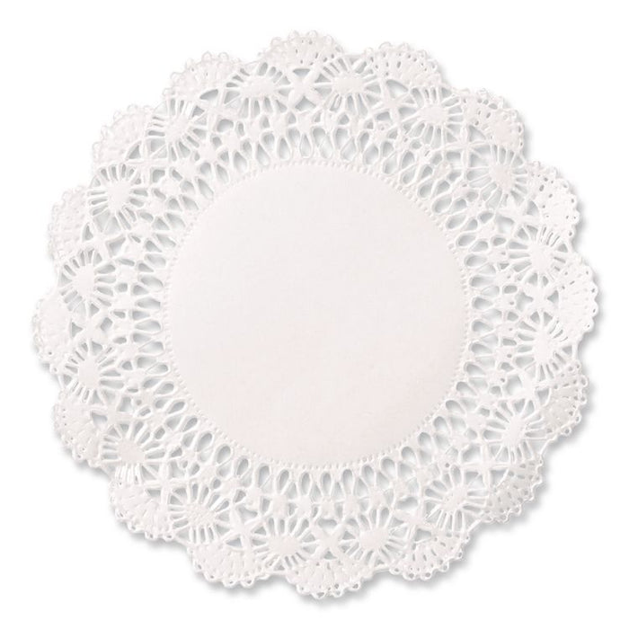 Cambridge Lace Doilies, Round, 12", White, 1,000/Carton