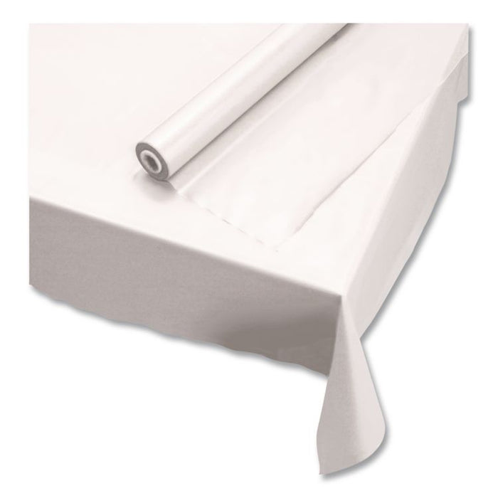 Plastic Roll Tablecover, 40" x 300 ft, White