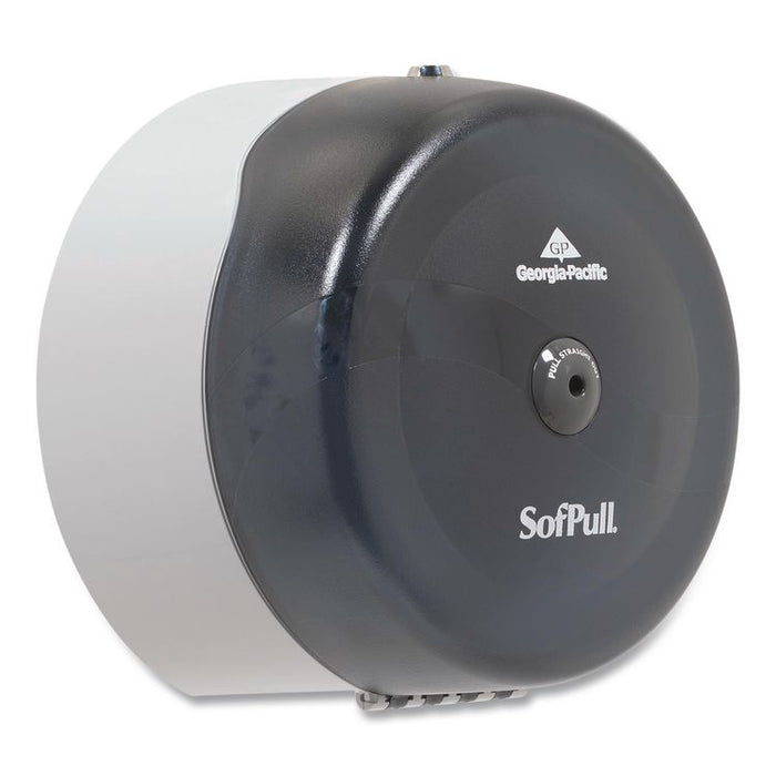 SofPull High-Capacity Center-Pull Bathroom Tissue Dispenser, 10.5 x 6.75 x 10.5, Smoke