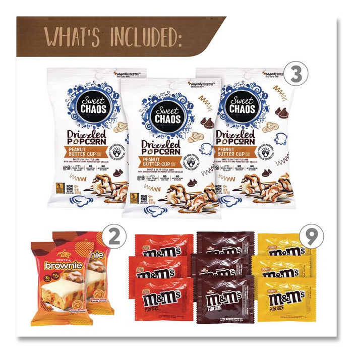 Peanut Butter and Chocolate Dessert Box, Peanut Butter Chocolate, 24 Assorted Snacks/Box