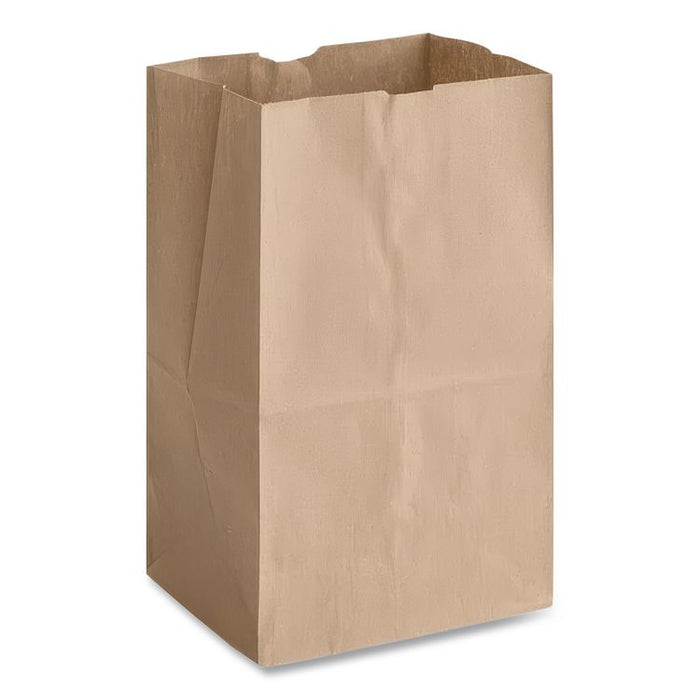 Grocery Paper Bags, 20# Squat Size, 40# Basis Weight, 8.13" x 5.88" x 12.5", Kraft, 500/Bundle