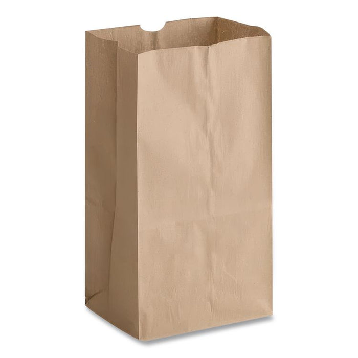 Grocery Paper Bags, 25# Size, 40# Basis Weight, 8.25" x 5.38" x 18", Kraft, 500/Bundle