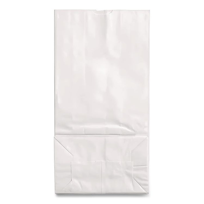 Grocery Paper Bags, 12# Size, 40# Basis Weight, 7" x 4.38" x 13.75", White, 500/Bundle