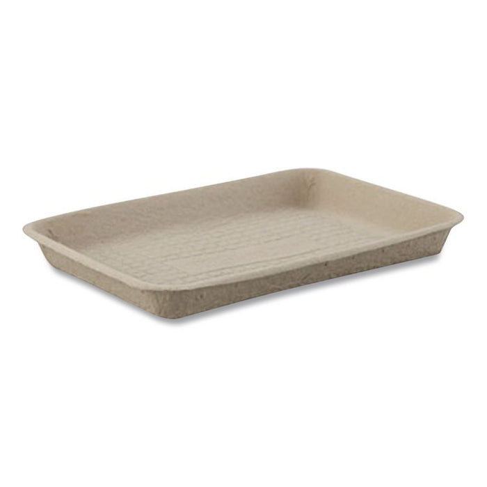 StrongHolder Molded Fiber Food Trays, 9 x 12 x 1, Beige, Paper, 250/Carton