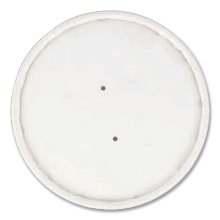 Vented Paper Lids, Fits 8 oz to 16 oz Hot Cups, White, 25/Sleeve, 40 Sleeves/Carton