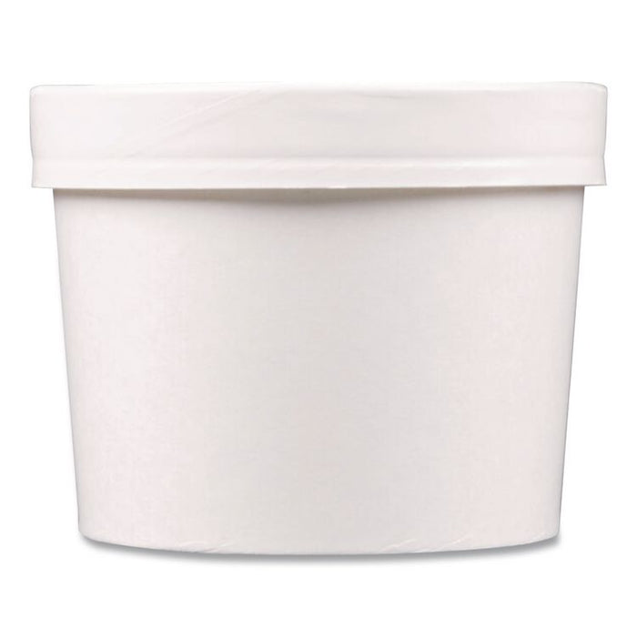 Vented Paper Lids, Fits 8 oz to 16 oz Hot Cups, White, 25/Sleeve, 40 Sleeves/Carton