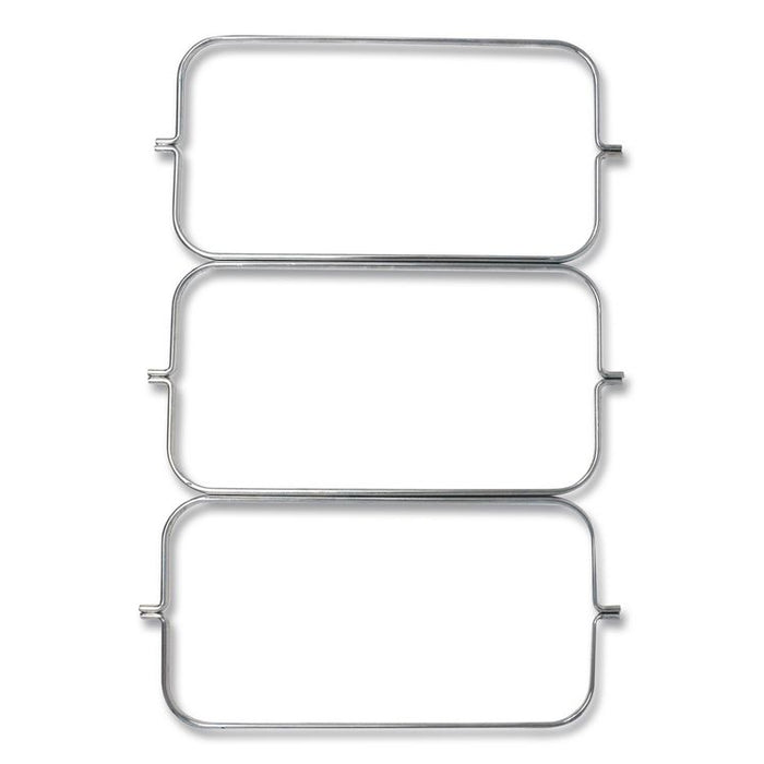Triple Waste Wire Bag Holder for Rubbermaid Commercial Janitorial and Housekeeping Carts, 3 x 12.5 x 0.13, Steel