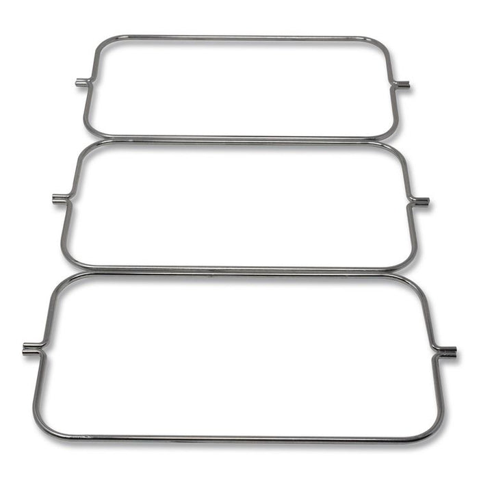 Triple Waste Wire Bag Holder for Rubbermaid Commercial Janitorial and Housekeeping Carts, 3 x 12.5 x 0.13, Steel