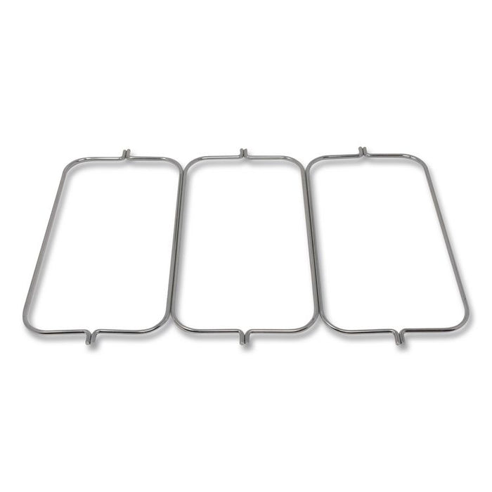 Triple Waste Wire Bag Holder for Rubbermaid Commercial Janitorial and Housekeeping Carts, 3 x 12.5 x 0.13, Steel