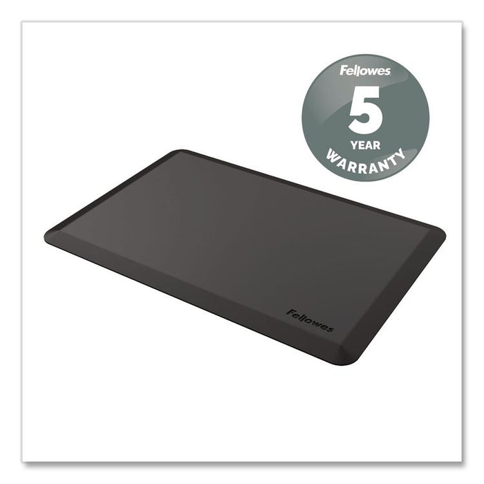 Anti-Fatigue Wellness Mat, Rectangular, Black Surface, 36" x 24"
