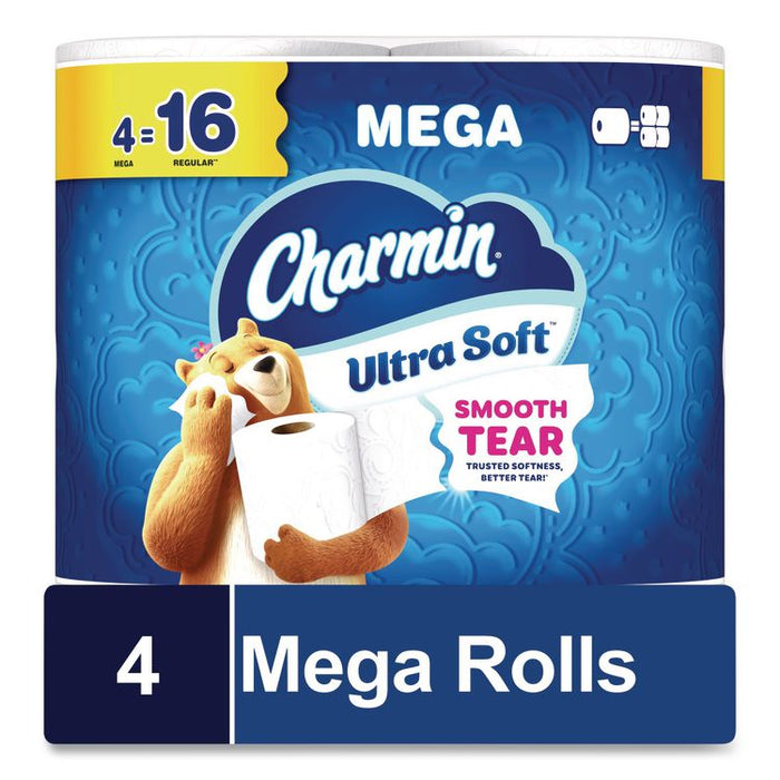 Ultra Soft Bathroom Tissue, Septic Safe, 2-Ply, White, 208 Sheets/Roll, 4 Rolls/Pack