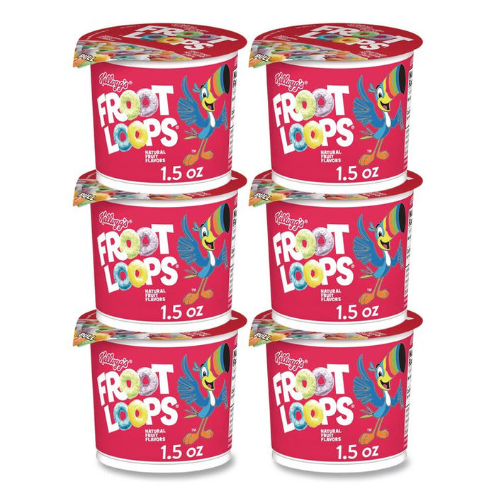 Froot Loops Breakfast Cereal, Single-Serve 1.5 oz Cup, 6/Box