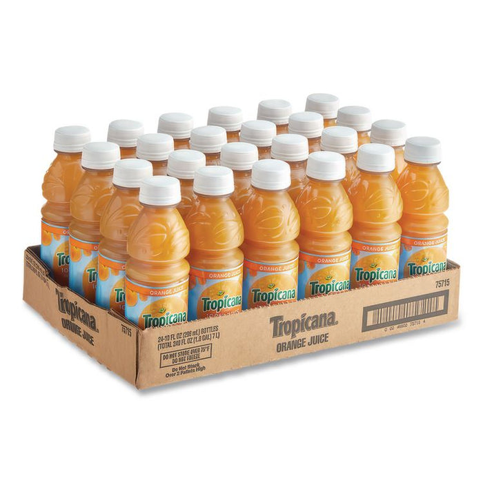 100% Juice, Orange, 10oz Bottle, 24/Carton