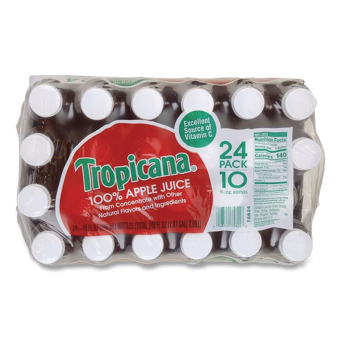 100% Juice, Apple, 10 oz Bottle, 24/Carton