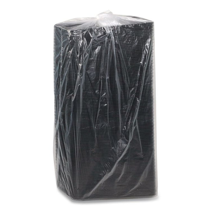 Supermarket Tray, #7S, 14.62 x 5.62 x 0.67, Black, Foam, 250/Carton