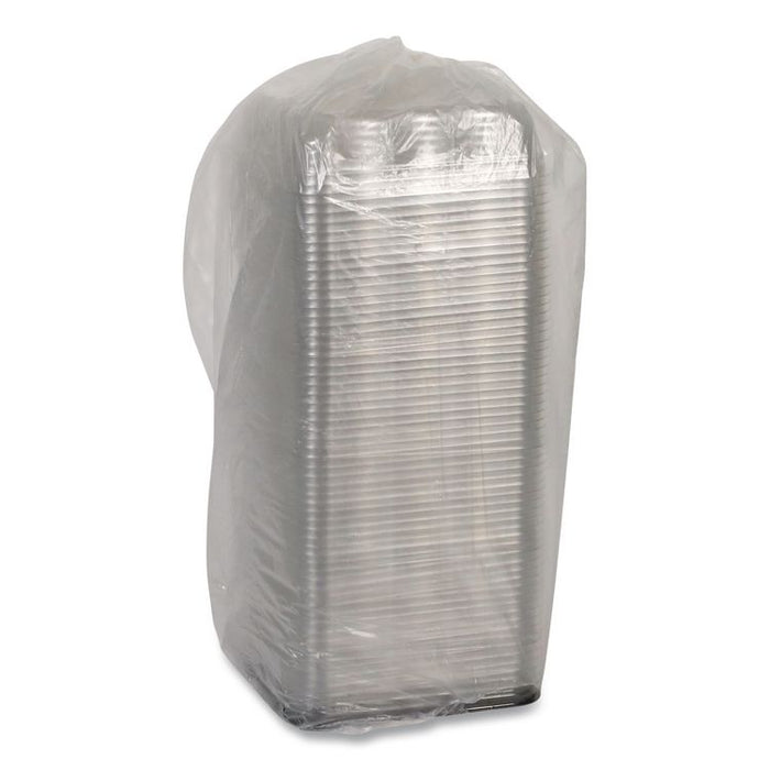 Recycled Container Lid, Dome Lid for 6 x 6 Brownie Container, 7.5 x 7.5 x 2.02, Clear, Plastic, 195/Carton