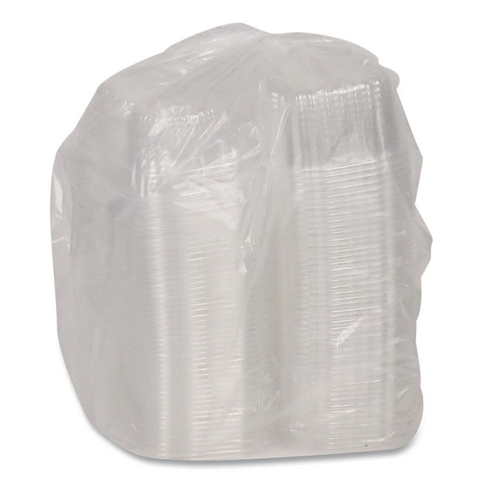 ClearView Bakery Cupcake Container, 2 Compartments, 6.75 x 4 x 4, Clear, Plastic, 100/Carton