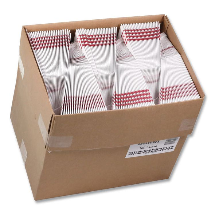 Paperboard Barn Box with Handle, 9 x 5.9 x 3.1, Basketweave, Paper, 150/Carton