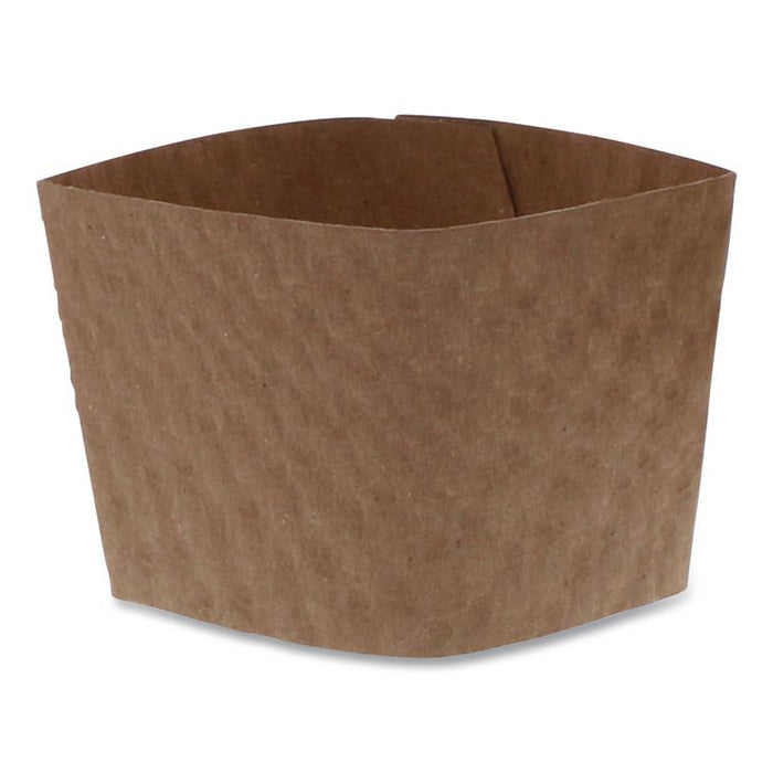 Hot Cup Sleeve, Fits 10 oz to 24 oz Cups, Brown, 1,000/Carton
