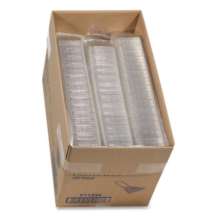 Plastic Hinged Lid Sandwich Container, 3.25 x 6.5 x 3, Clear, 85/Pack, 3 Packs/Carton