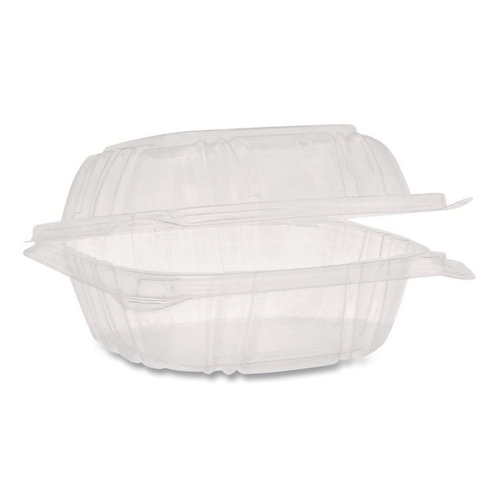 SENSATION SmartLock Hinged Lid Container, 5.2 x 5.3 x 2.56, Clear, Plastic, 375/Carton