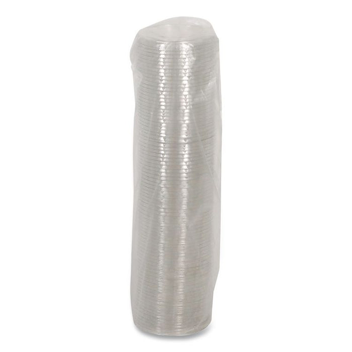 EarthChoice Strawless RPET Lid, Flat Lid, Fits 9 oz to 20 oz "A" Cups, Plastic, Clear, 1,020/Carton