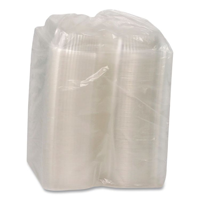 ClearView SmartLock Hinged Lid Container, 20 oz, 5.8 x 6 x 3, Clear, Plastic, 500/Carton