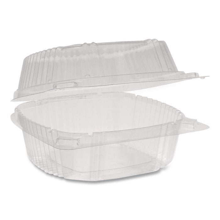 ClearView SmartLock Hinged Lid Container, 20 oz, 5.8 x 6 x 3, Clear, Plastic, 500/Carton