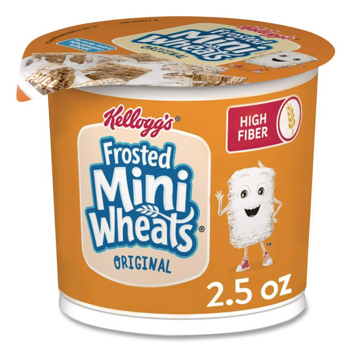 Breakfast Cereal, Frosted Mini Wheats, Single-Serve 2.5 oz Cup, 6/Box