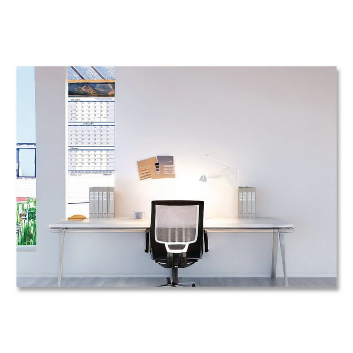 Earthscapes Recycled 3-Month Vertical Wall Calendar, Scenic Photography, 8 x 17, White Sheets, 14-Month: Dec 2025 to Jan 2027