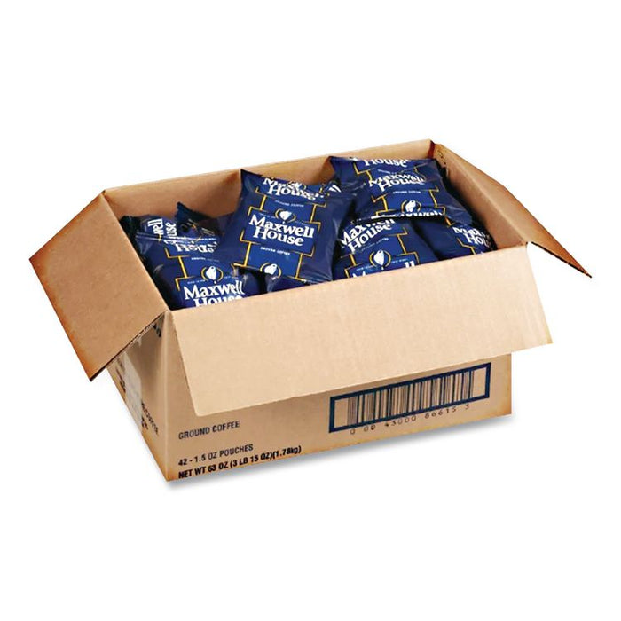 Coffee, Regular Ground, 1.1 oz Pack, 42/Carton