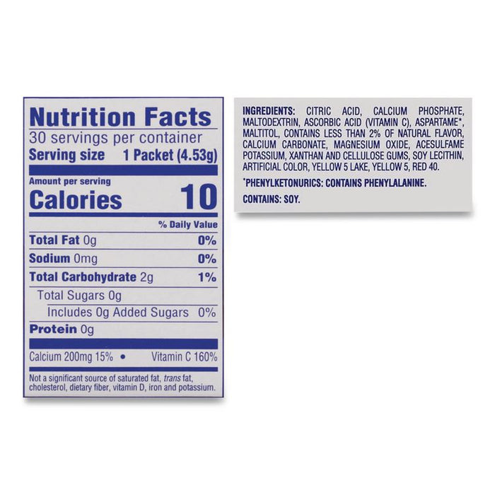 On the Go, Sunrise Orange, 0.16 oz Packets, 30/Box
