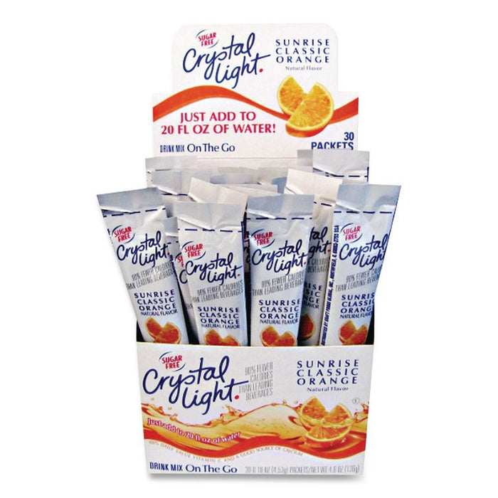 On the Go, Sunrise Orange, 0.16 oz Packets, 30/Box