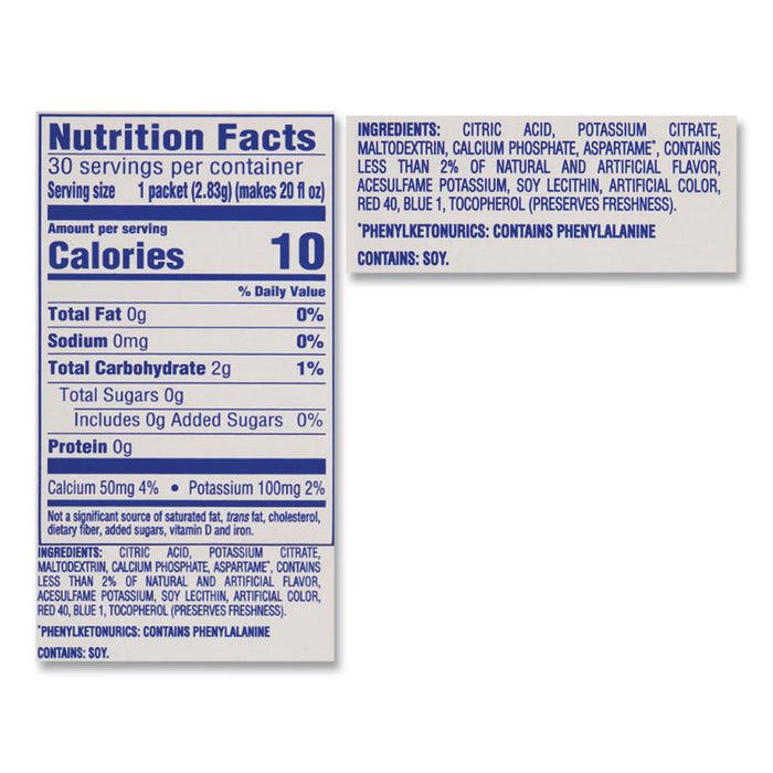 On the Go, Raspberry Lemonade, 0.16 oz Packets, 30/Box