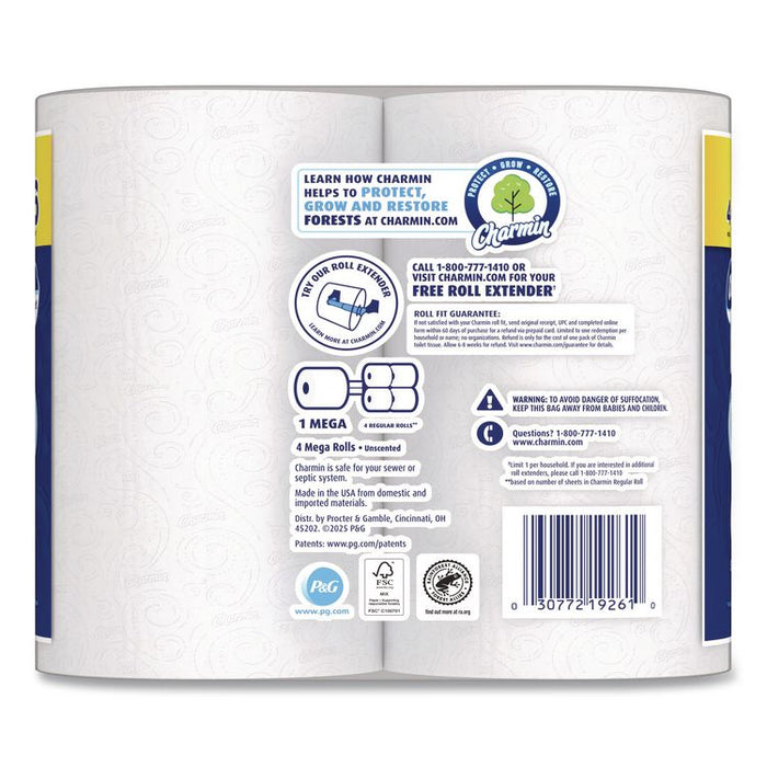 Ultra Soft Bathroom Tissue, Mega Roll, Septic Safe, 2-Ply, White, 208 Sheets/Roll, 4 Rolls/Pack, 8 Packs/Carton