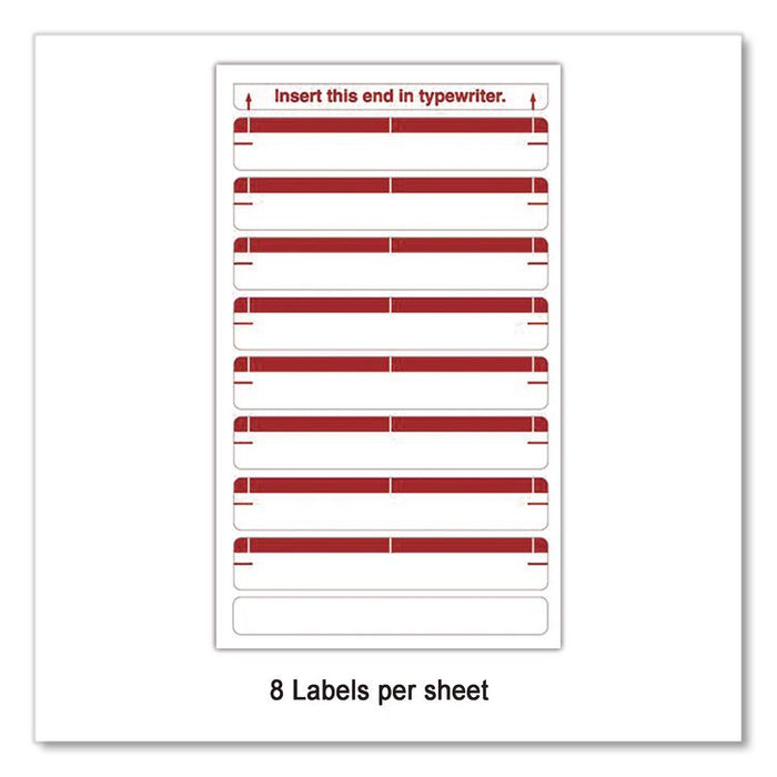 Type-On Write-On Sheet Style Labels, 8 Labels/Sheet, 31 Sheets/Pack