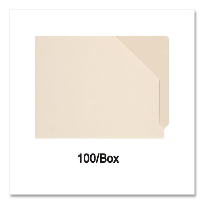 File Pocket, End Tab, Letter Size, Manila, 100/Box